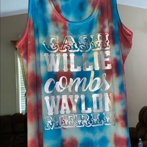 Tank top. Cash Willie Combs Waylon Merle’